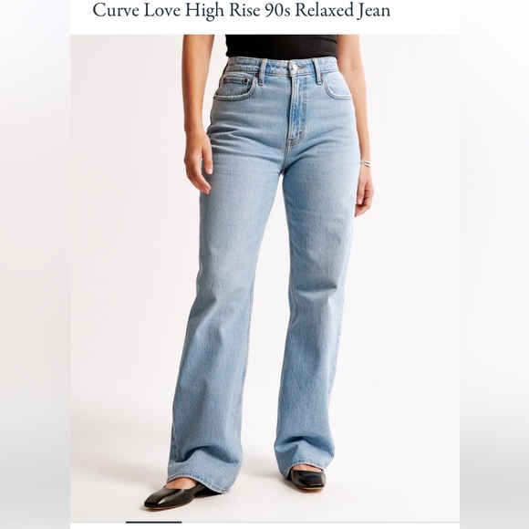abercrombie & fitch The 90s Relaxed Jean
High Rise curve love 28/ 6s - Picture 2 of 11